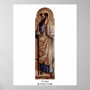 St Paul durch Carlo Crivelli Poster