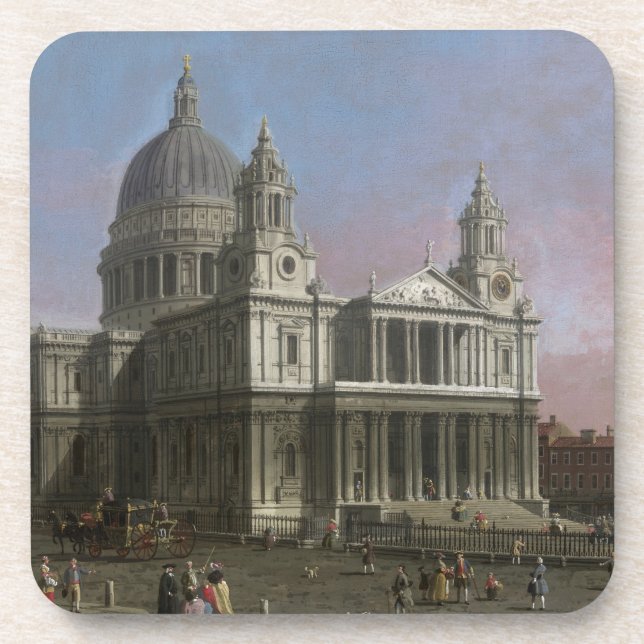 St Paul Kathedrale, 1754 (Öl auf Leinwand) Untersetzer (Vorderseite)