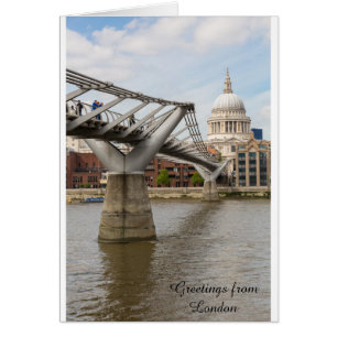 St Paul Kathedrale und die Jahrtausend-Brücke