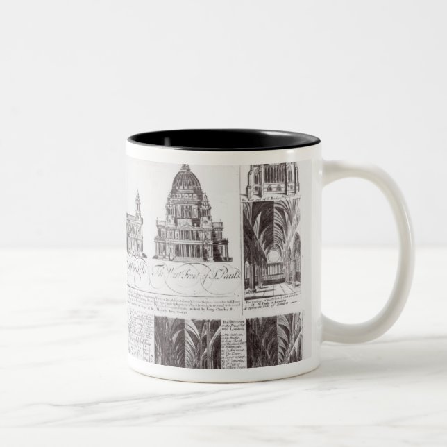 St Paul Kathedrale Zweifarbige Tasse (Rechts)