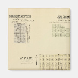 St. Paul, Marquette und St. Joe, Nebraska Magnet
