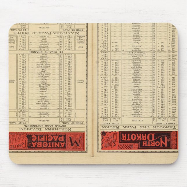 St. Paul, Minneapolis und Manitoba Mousepad (Vorne)