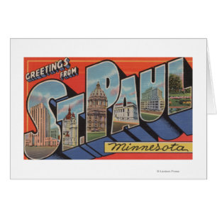 St Paul, Minnesota - große Buchstabe-Szenen