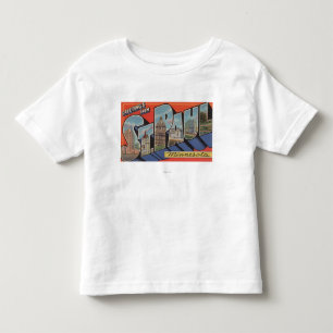 St Paul, Minnesota - große Buchstabe-Szenen Kleinkind T-shirt