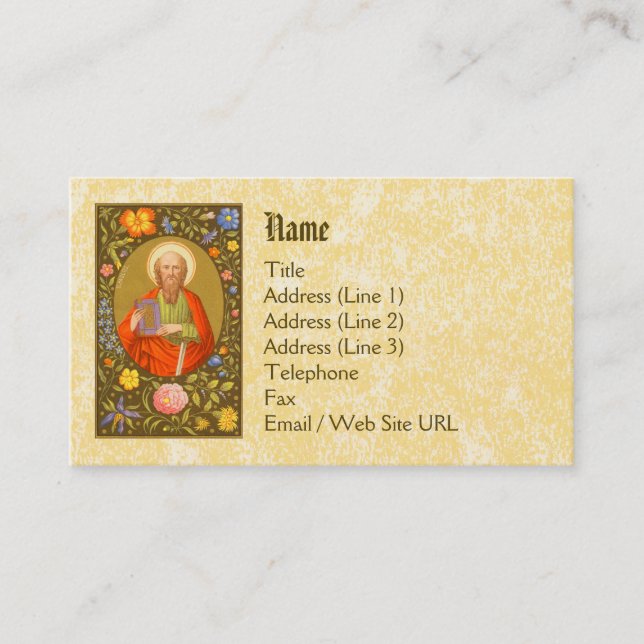 St. Paul the Apostle (PM 06) Standard Visitenkarte (Vorderseite)