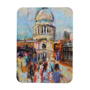 St Paul von der Jahrtausend-Brücke Magnet