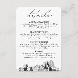 St. Paul Wedding Details Eintrittskarte Begleitkarte