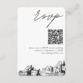 St. Paul Wedding Modern UAWG QR Code Begleitkarte