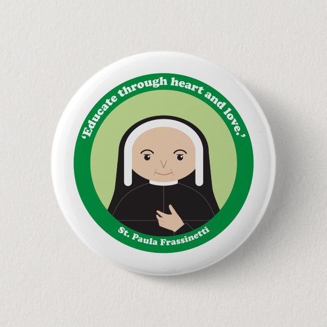 St. Paula Frassinetti Button (Vorderseite)