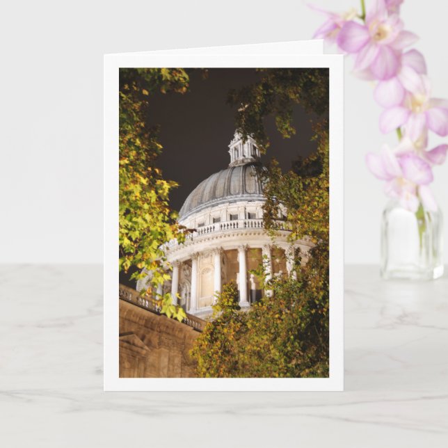 St Paul's Cathedral at Night, London, England Karte (Orchidee)