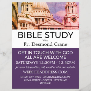 St. Paul's Cathedral, Christlich Bible Class Adver Flyer