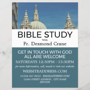 St. Paul's Cathedral, Christlich Bible Class Adver Flyer