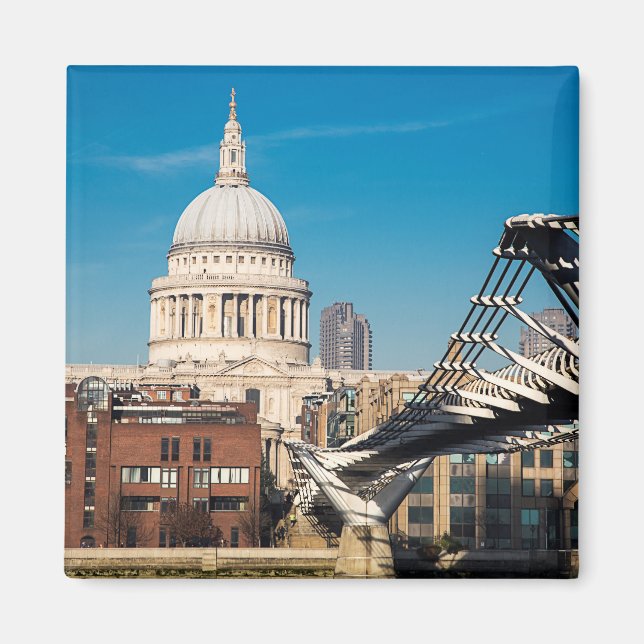 St. Paul's Cathedral London Kühlschrank Magnet (Vorne)
