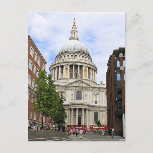 St. Paul's Cathedral, London Postkarte (Vorderseite)