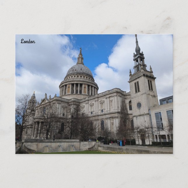 St. Paul's Cathedral Postkarte (Vorderseite)