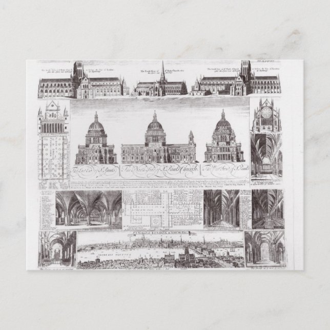 St. Paul's Cathedral Postkarte (Vorderseite)