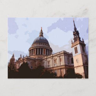 St. Paul's Cathedral - Seitenansicht in London, Ve Postkarte