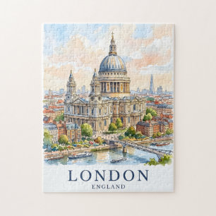 St Paul's Kathedrale London Aquarell Reise Kunst