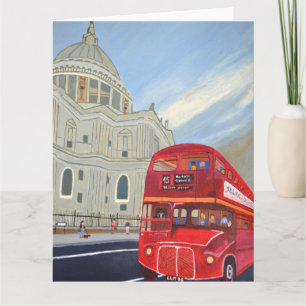 St. Pauls Kathedrale und London Buskarte Karte