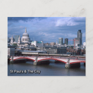 St. Pauls und Londoner City Postkarte