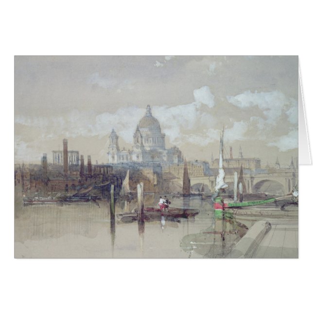 St. Pauls vom Fluss, 1863 (Vorderseite (Horizontal))