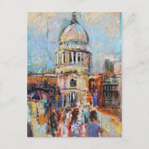 St. Paul's von der Millenium Bridge Postkarte
