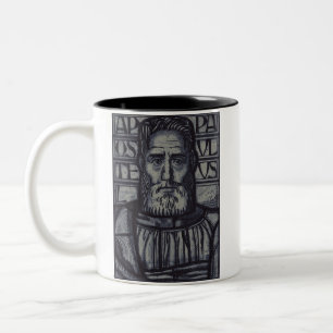 St. Paulus der Apostel Moderne grafische sakrale K Zweifarbige Tasse
