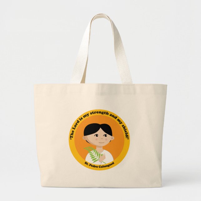 St. Pedro Calungsod Jumbo Stoffbeutel (Vorne)