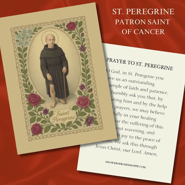 St. Peregrine Schutzheilige der Krebserkrankung Visitenkarte (Von Creator hochgeladen)