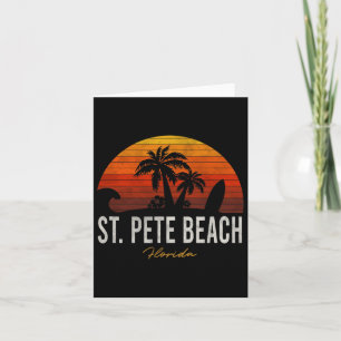 St Pete Beach Florida Fl Palms Vacation Surf Sonne Karte