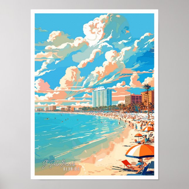St Pete Beach Florida Poster (Vorne)