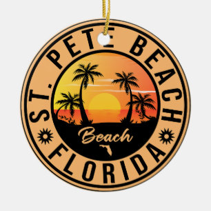 St. Pete Beach Florida Sonnenuntergang Paradies Vi Keramik Ornament