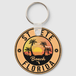 St. Pete Beach Florida Souvenir Vintage Travel Schlüsselanhänger