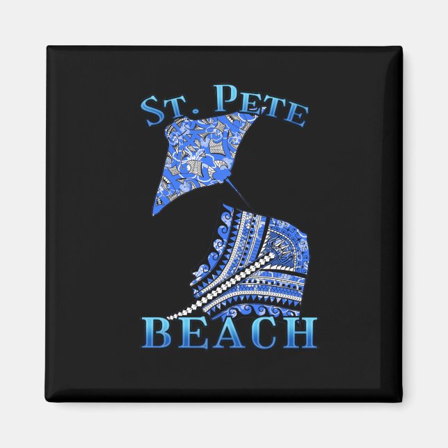 St Pete Beach Florida Vacation Tribal Stingray Magnet (Vorne)