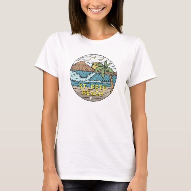 St Pete Beach Florida Vintag T-Shirt (Vorderseite)