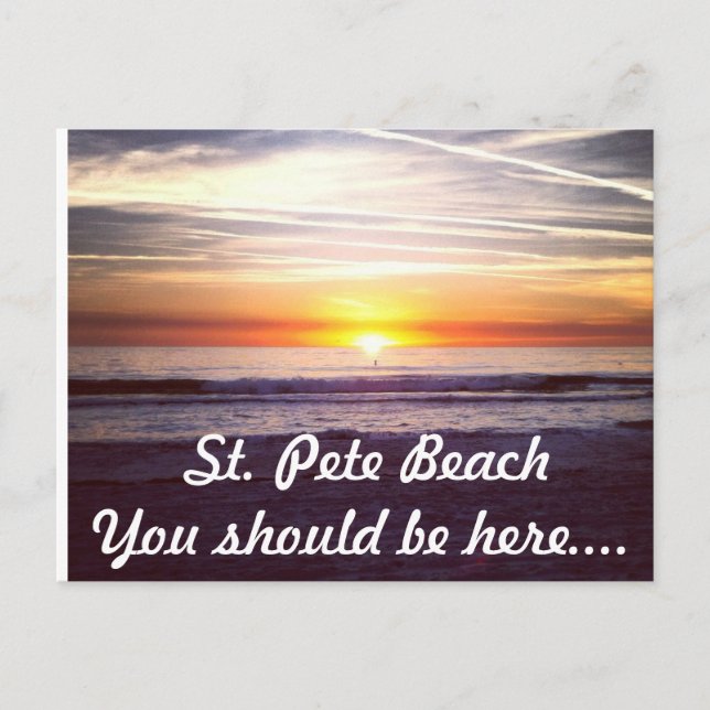 St. Pete Beach Sie sollten hier sein.. Postkarte (Vorderseite)