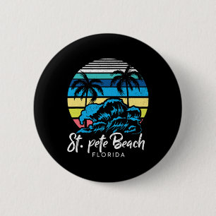 St. Pete Beach Tropische Vibes Florida Souvenir Ur Button