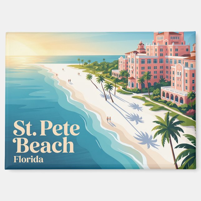 St. Pete Beach USA Magnet (Vorderseite)