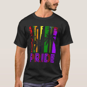 St Pete Pride Gay Pride LGBTQ Rainbow Palmen T T-Shirt