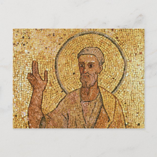 St. Peter, aus dem Krypt St. Peter, c.700 n. Chr. Postkarte (Vorderseite)