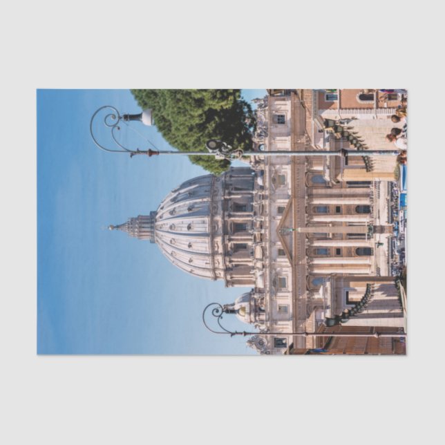 St Peter Basilika Seidenpapier (Vorderseite)