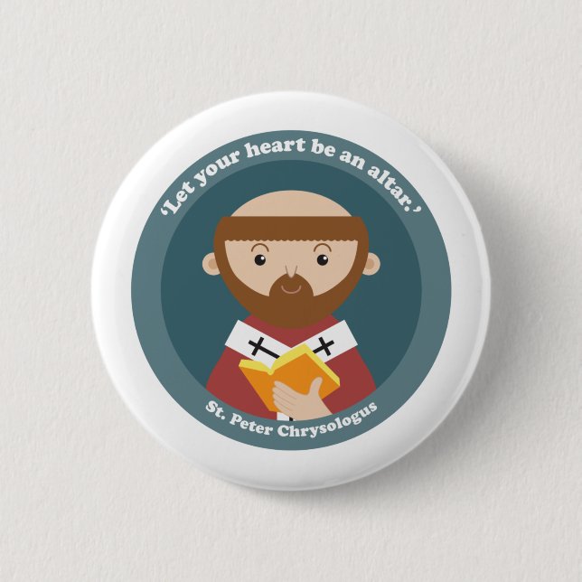St. Peter Chrysologus Button (Vorderseite)