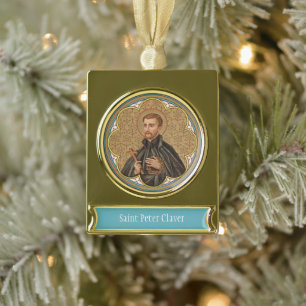 St. Peter Claver (BK 058) Banner-Ornament Gold