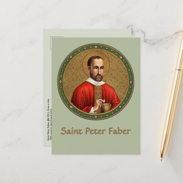 St. Peter Faber (BK 051) Postkarte (Vorderseite/Rückseite Beispiel)