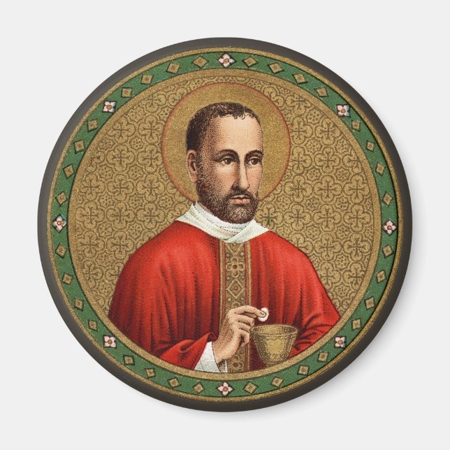 St. Peter Faber (BK 051) Round Magnet (Vorne)