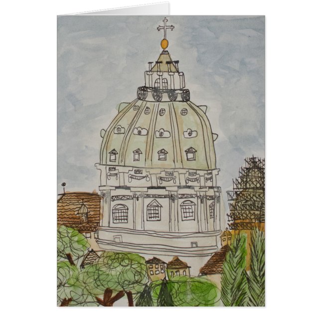 St Peter Haube, Gruß-Karte Roms, Italien (Vorne)