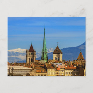 St. Peter Kathedrale, Genf, Schweiz Postkarte