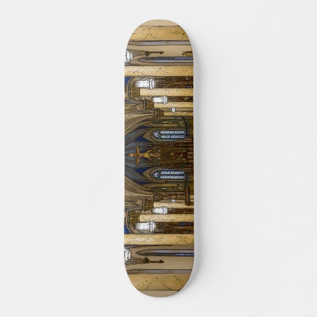 St. Peter Katholische Kirche Painterly Skateboard (Vorne)