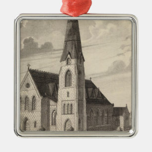 St Peter Kirche und parochialer Wohnsitz Silbernes Ornament