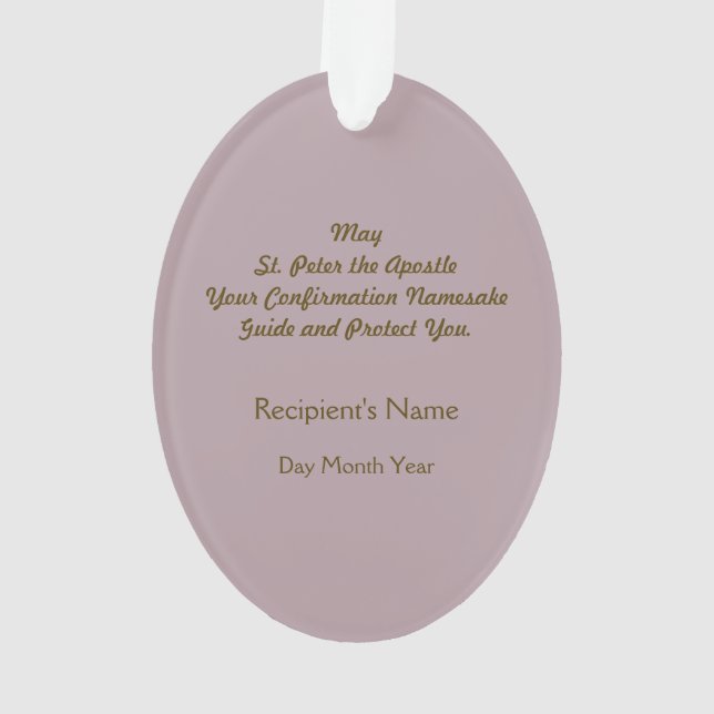 St. Peter (PM 07) Acrylique (dos)